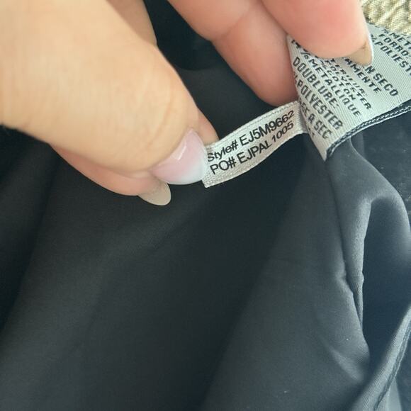 Eliza J Skirt Size 6 A-line Gold Metallic Box Pleat Lined Pockets Maximalist - Picture 6 of 11